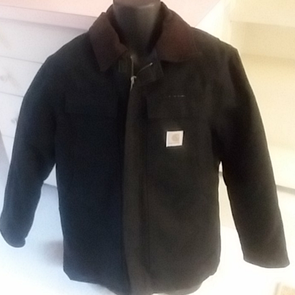 AUTHENTIC BLACK CARHARTT JACKET . - Picture 3 of 8